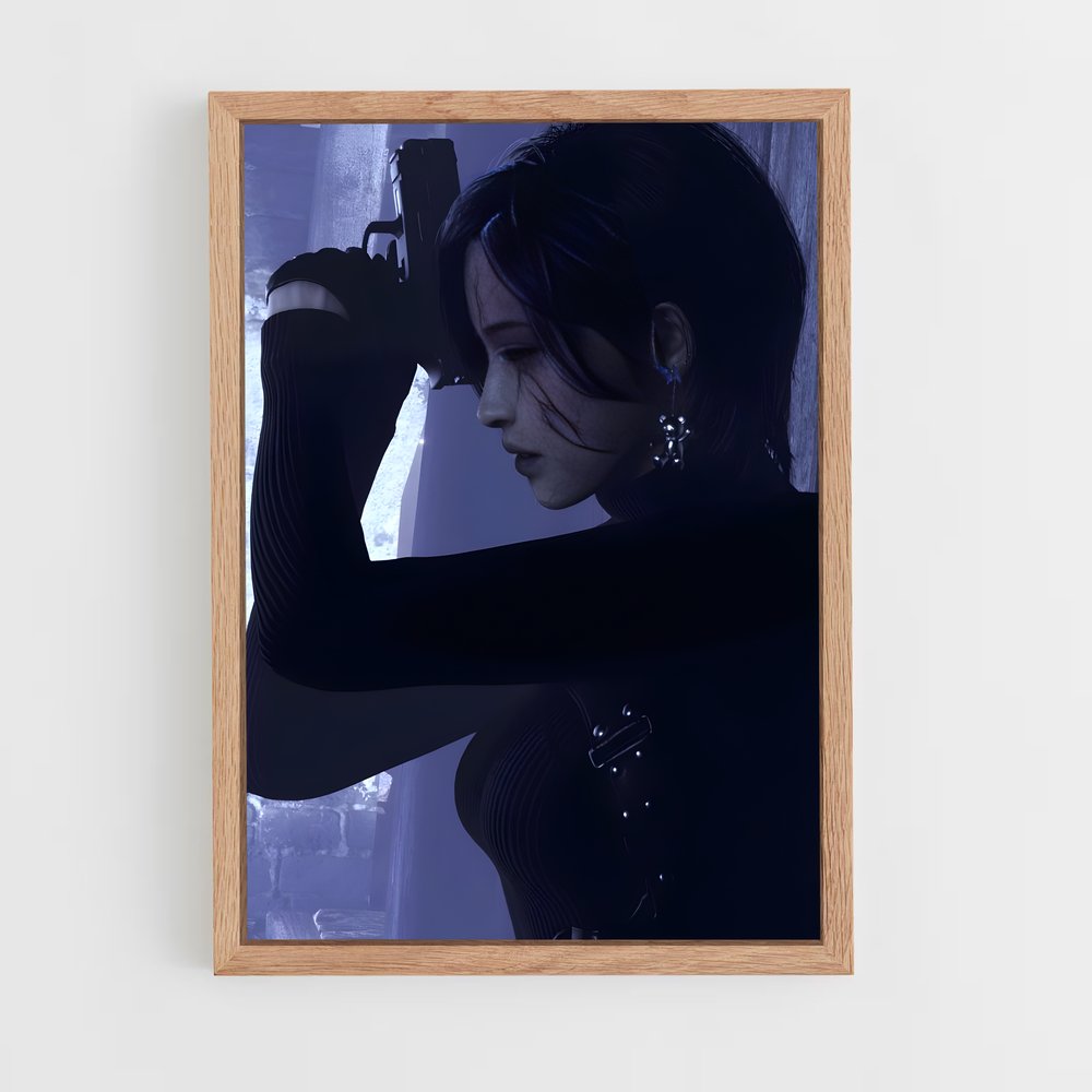 Poster Ada la Mystérieuse – affiche Resident Evil (vue 4)